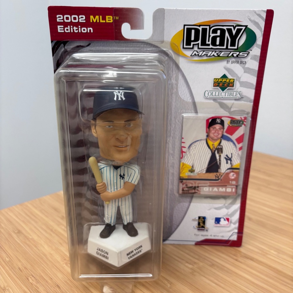 Upper Deck PlayMakers Jason Giambi Bobblehead MLB New‎ York Yankees 2002 Figure